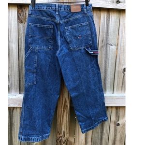Y2K Tommy Hilfiger Cropped Carpenter Jeans